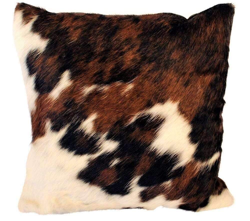 Reversible Tri Color Cowhide Throw Pillow Cover - Your Western Decor