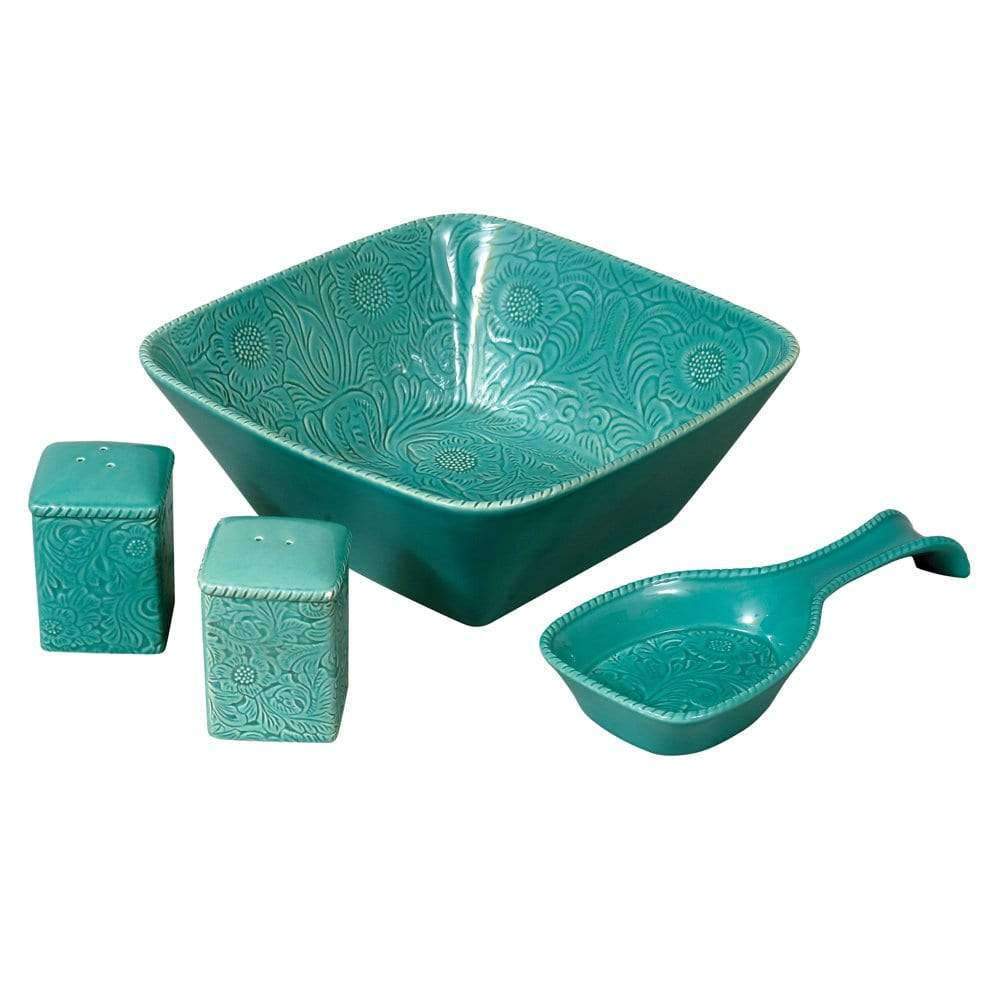 Bivvclaz Turquoise Salt and Pepper Shakers Set - Turquoise Kitchen Decor &  Teal Kitchen Accessories for Home Restaurants Wedding - Cute Modern