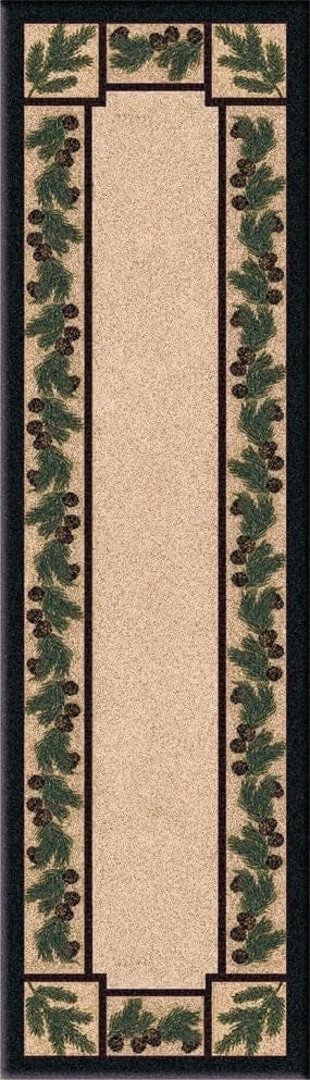 Valley Forest Pine Cone Floor Runner - Made in the USA - Your Western Decor, LLC