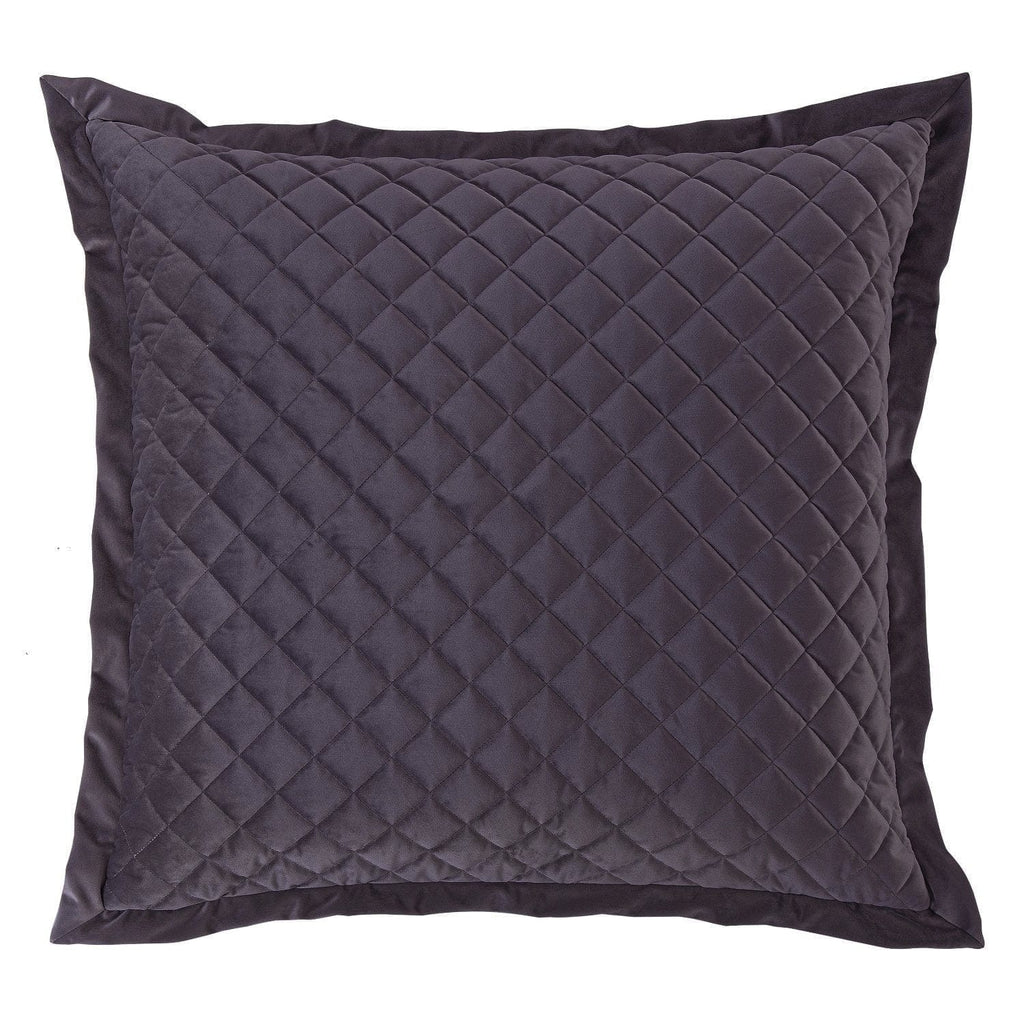 Velvet Diamond Quilted Euro Sham in Amethyst from HiEnd Accents
