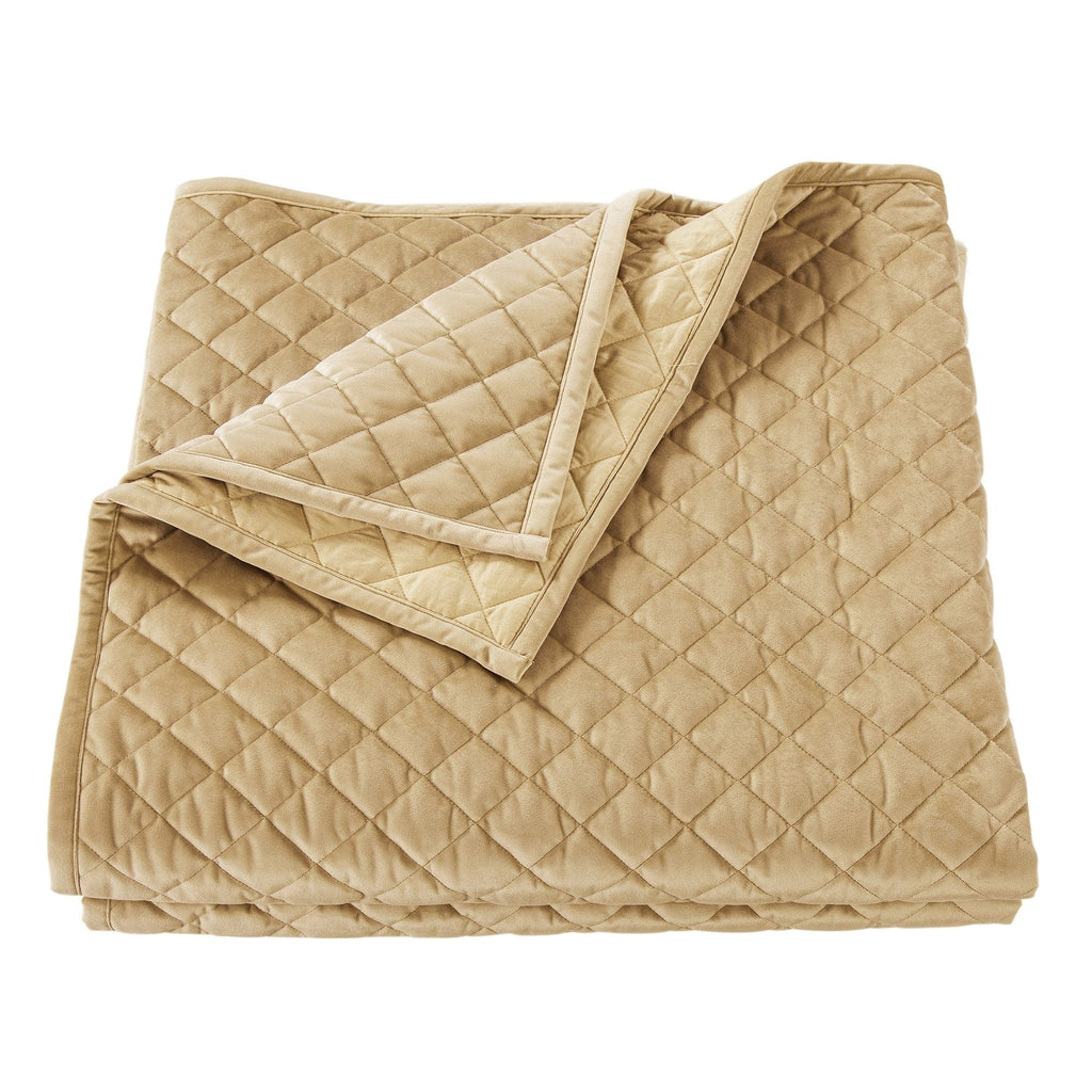 Velvet Diamond Quilt in Gold color from HiEnd Accents
