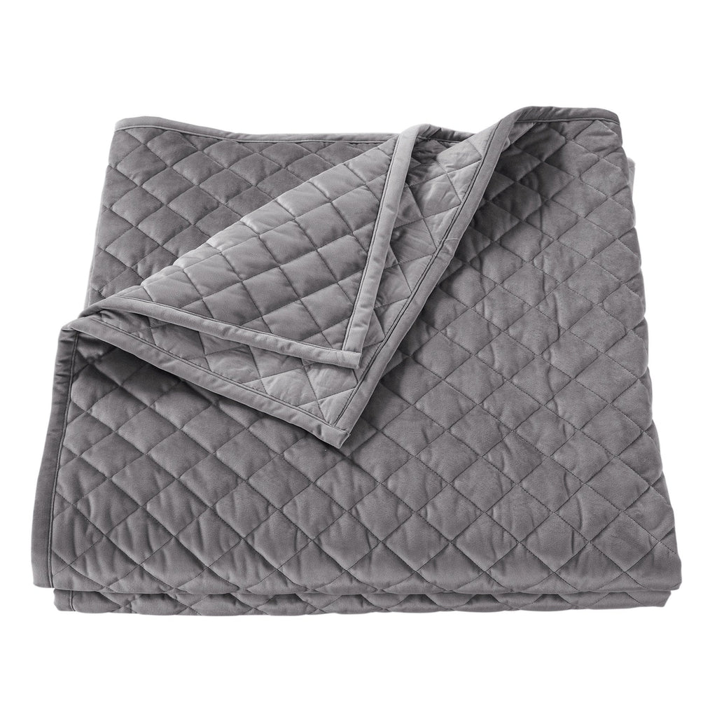 Velvet Diamond Quilt in Grey color from HiEnd Accents