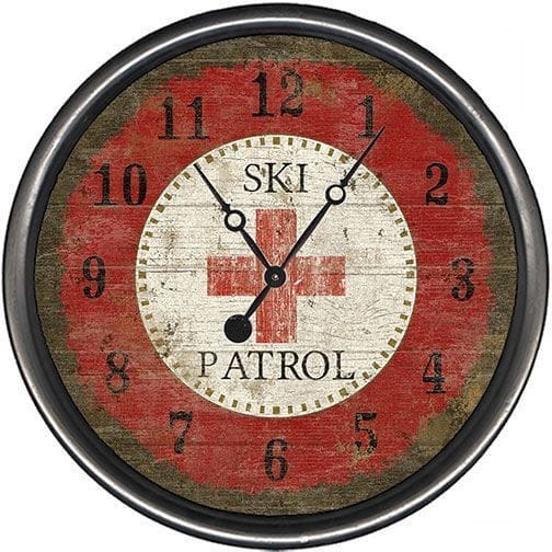 Vintage Ski Patrol Wall Clock made in the USA - Your Western Decor