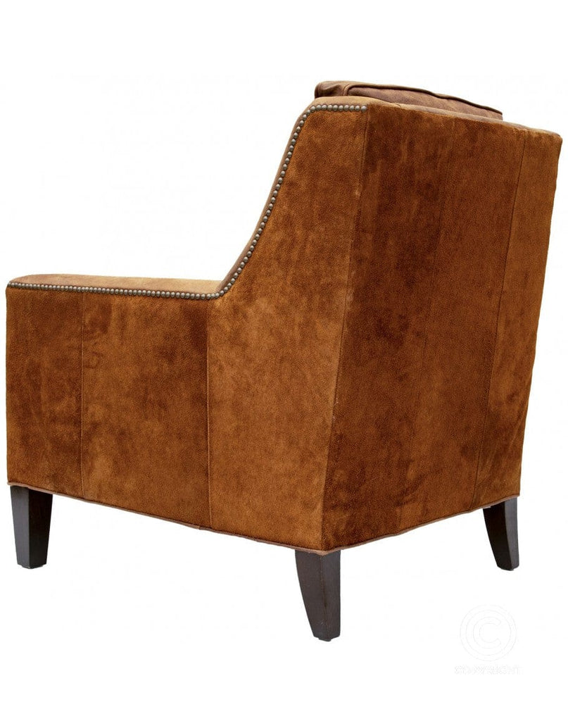 Weathered Leather Accent Chair - Your Western Decor, LLC