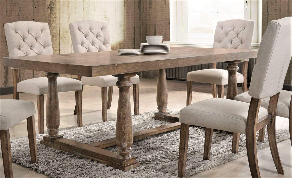 Rustic farmhouse dining table - Rectangle, wood - Your Western Decor