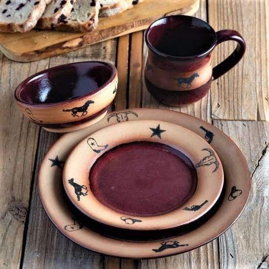 Texas West Dinnerware in Red USA Made | Your Western Decor