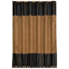 Western suede barbed wire embroidered shower curtain - Your Western Decor