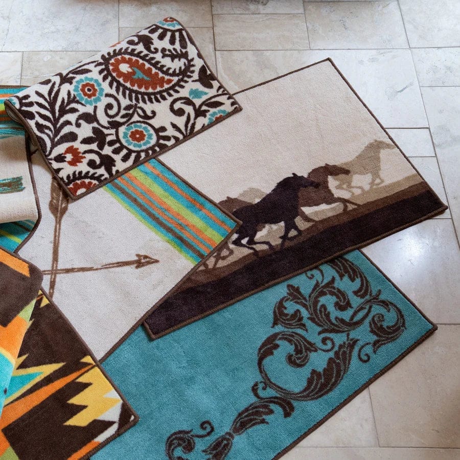 Western non-slip bath rugs - Your Western Decor