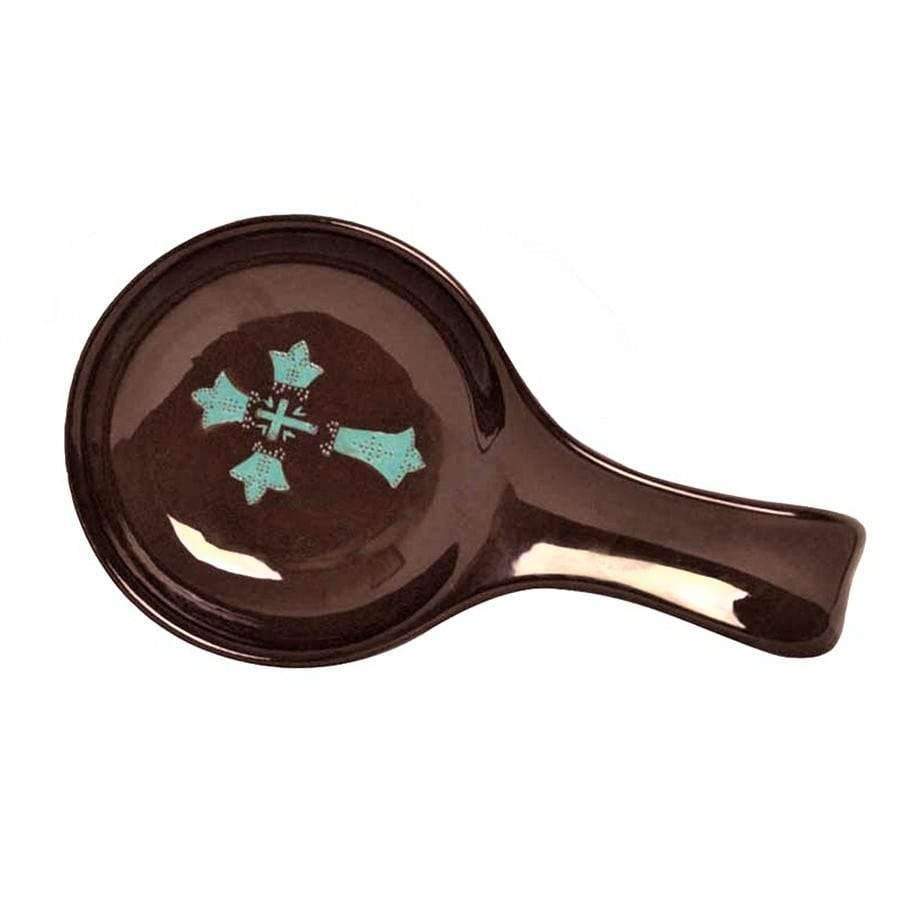 Ceramic cross spoon rest - Your Western Decor
