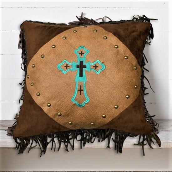 Western Cross Accent Pillow - Your Western Decor