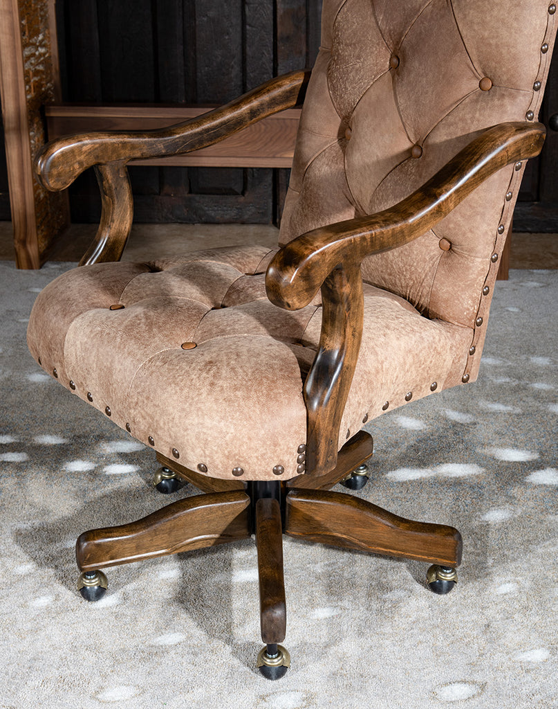 Western Trails Leather Office Chair - Your Western Decor