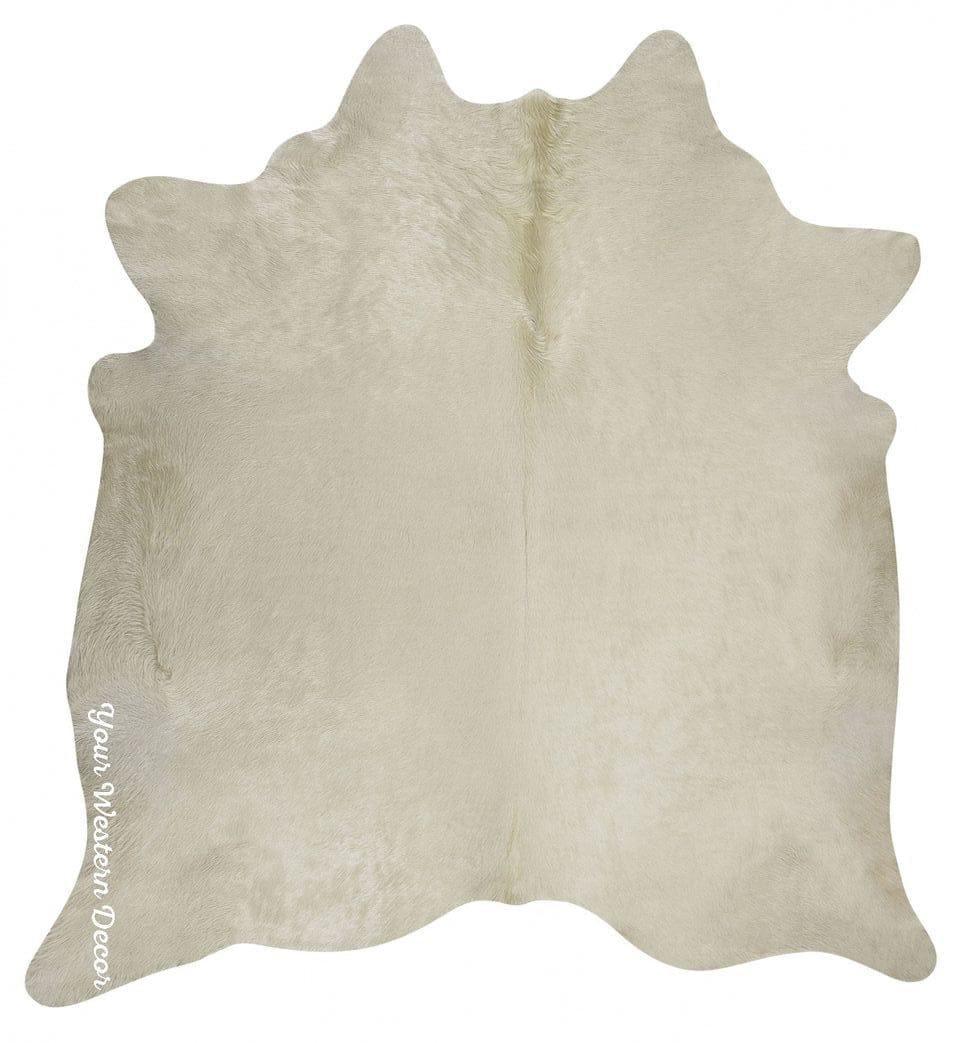 Premium Ivory Cowhide Rug | Brazilian Cowhide | Your Western Decor