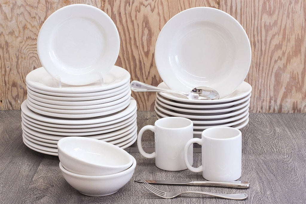 Bright white dishes made in the USA - Your Western Decor