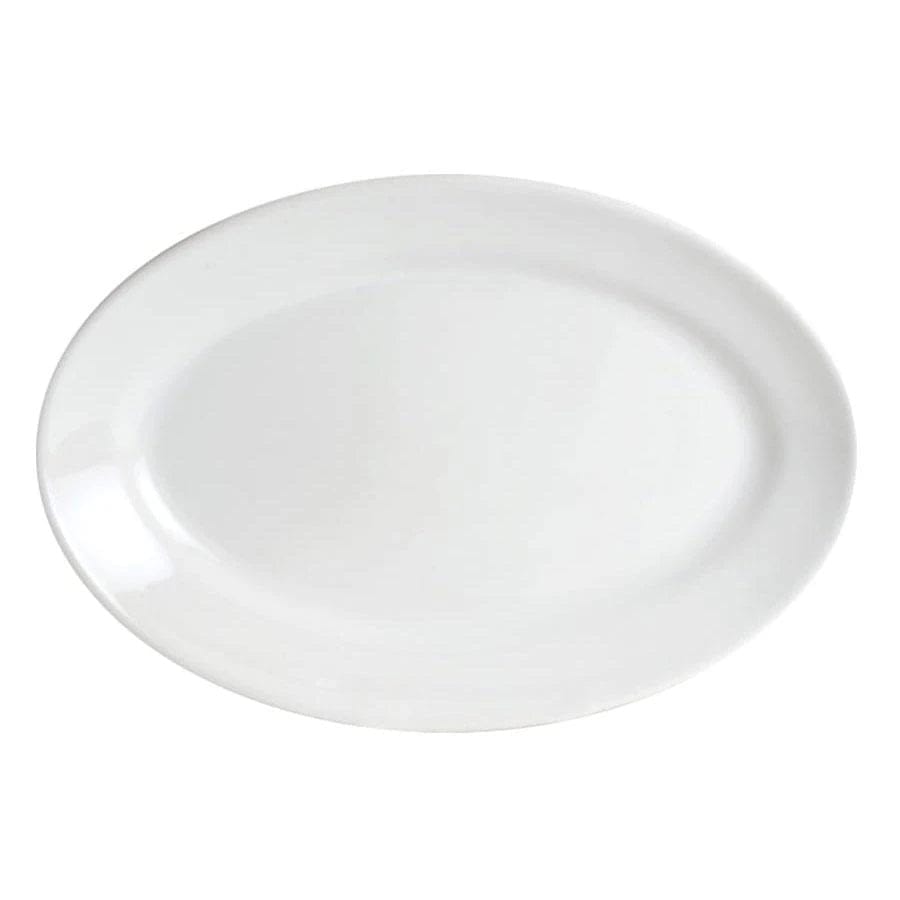 Bright White Oval Serving Platter - Made in the USA - Your Western Decor
