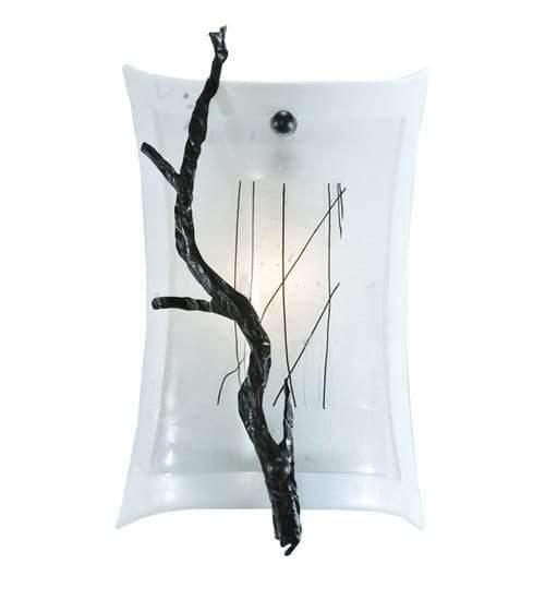 Winter White Glass Wall Sconce - Made in the USA - Your Western Decor