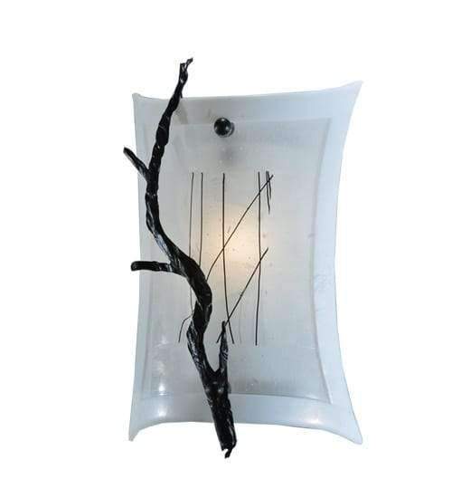 Winter White Glass Wall Sconce - Made in the USA - Your Western Decor