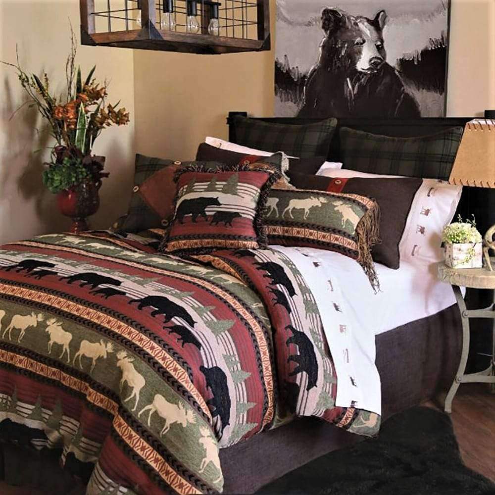 Wilbur Mountain Moose Accent Pillow - Your Western Decor, LLC