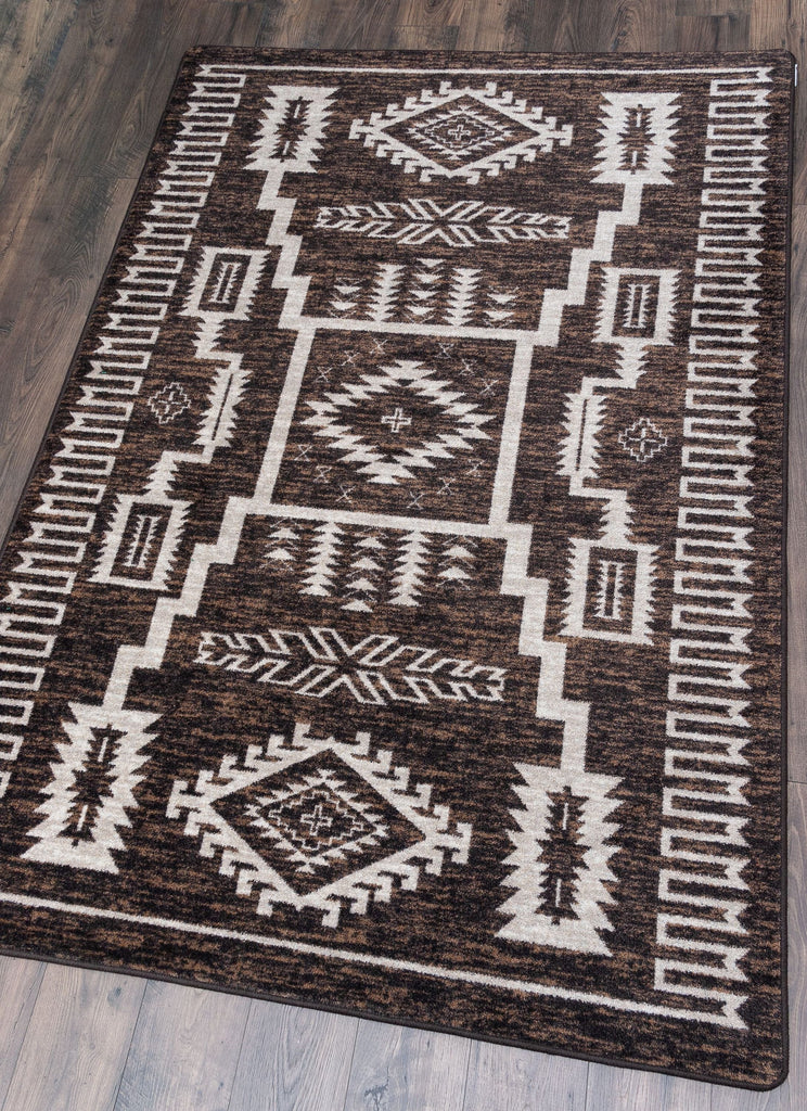 Wild Whiskey Area Rug in Chocolate - Made in the USA - Your Western Decor