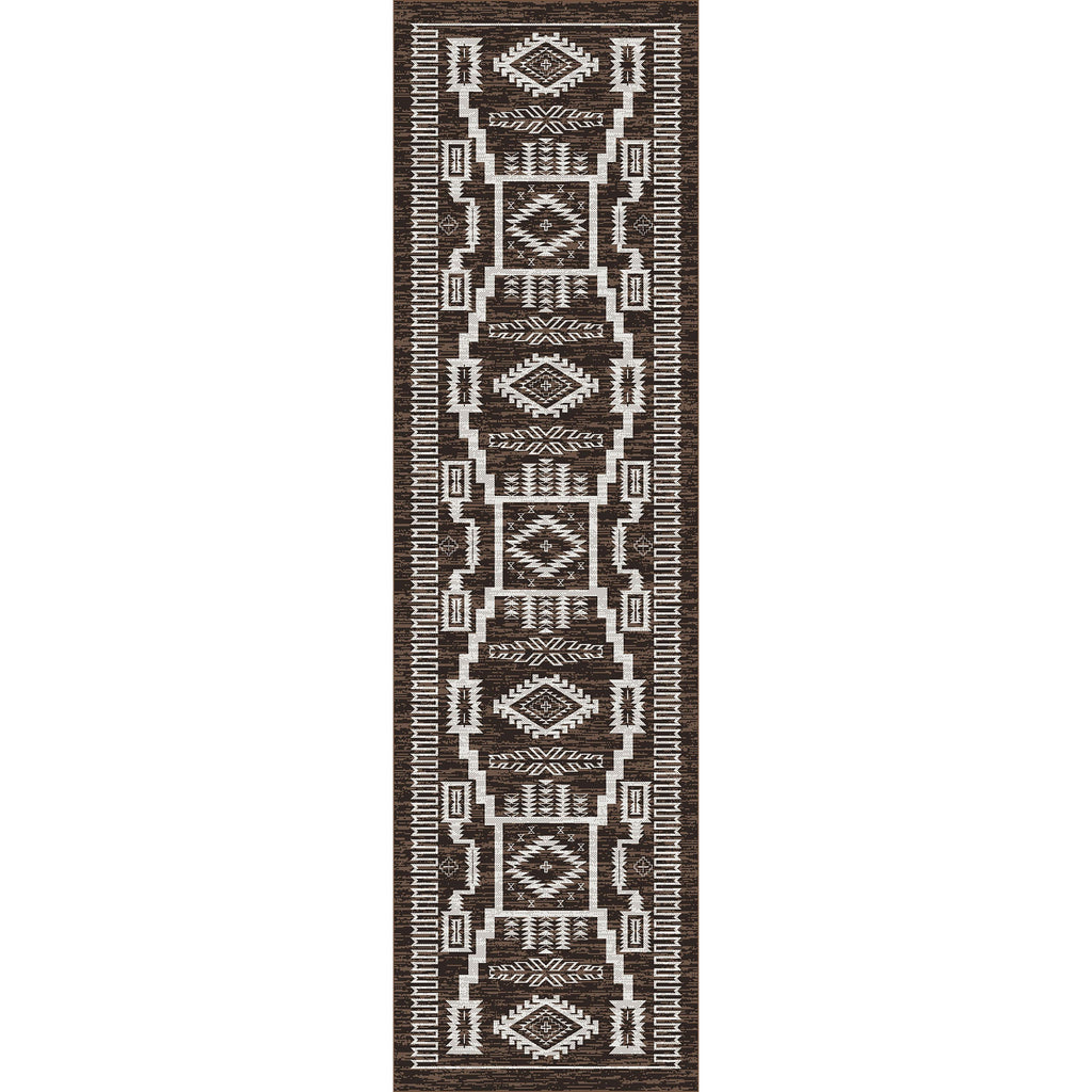 Wild Whiskey Floor Runner Chocolate - American Made Floor Coverings - Your Western Decor