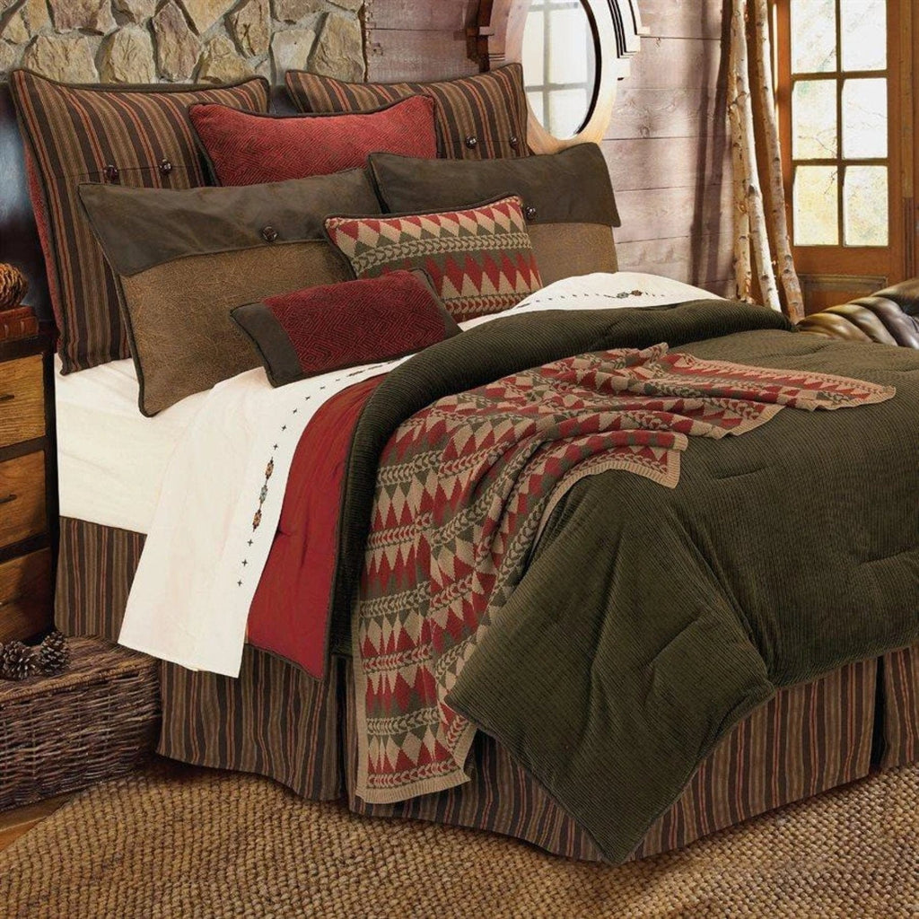 Wilderness Ridge Knitted Throw Blanket with matching bedding set  from HiEnd Accents