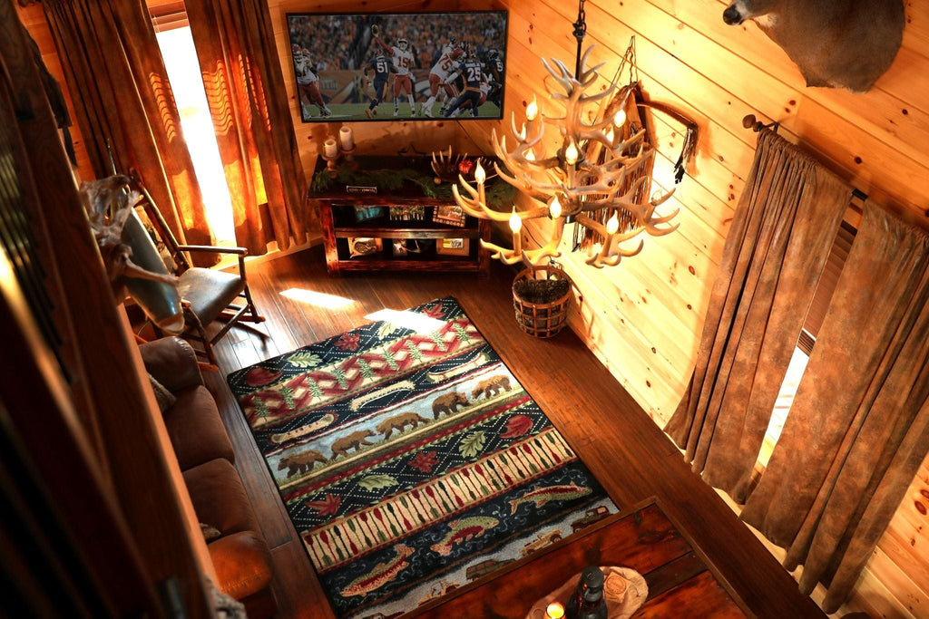 Wilderness Trek Multi Color Lodge Area Rugs - Made in the USA - Your Western Decor, LLC