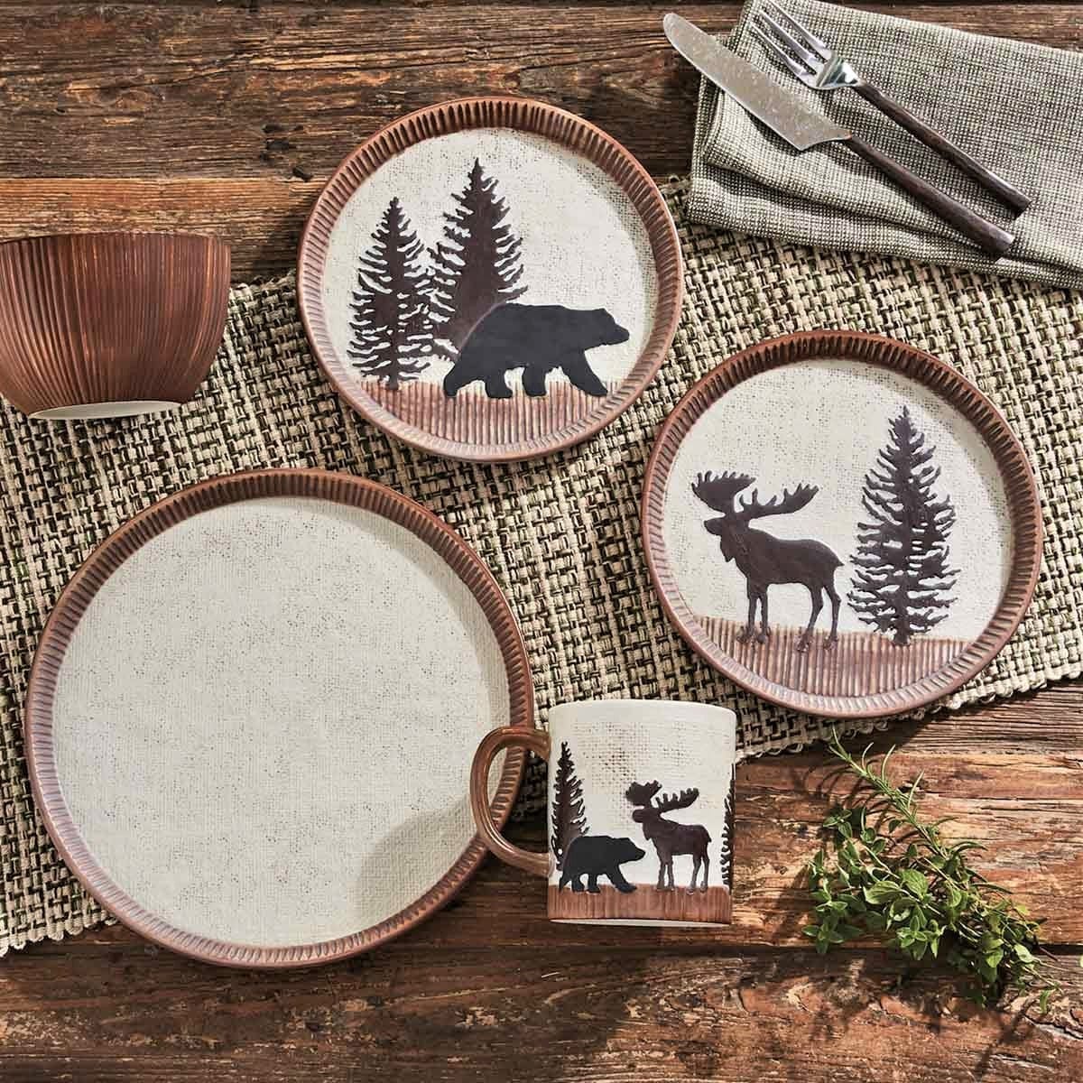 Woodland Moose & Bear Mixing Bowls - Set of 3