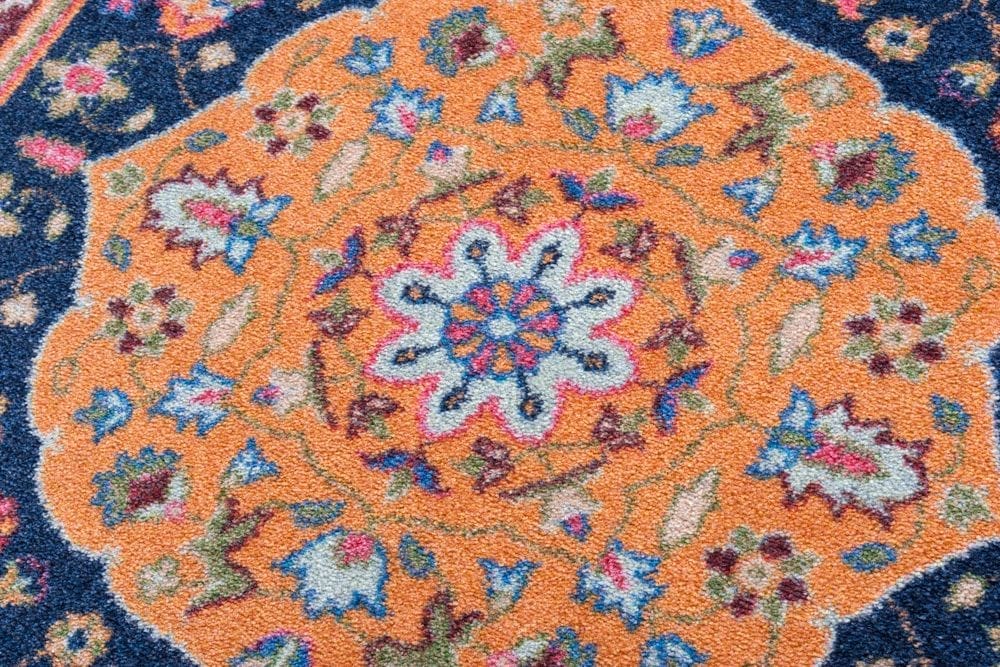 Zanza Bloom Rug Collection Area Rug Detail  - Made in the USA - Your Western Decor, LLC