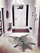 Brazilian Zebra Print Cowhide Rug. Your Western Decor