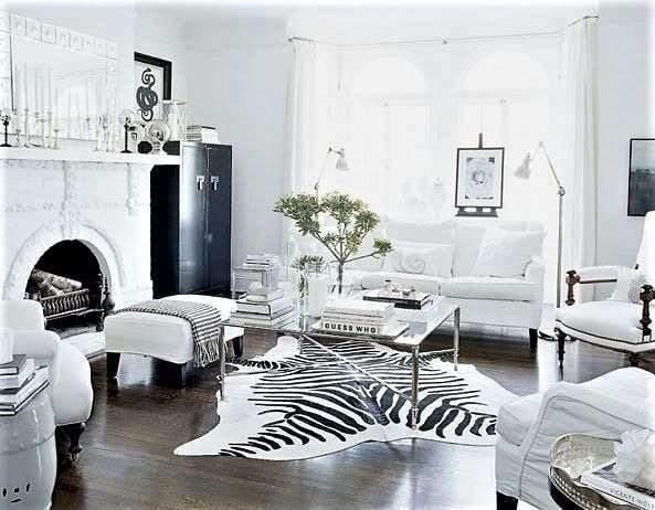 Brazilian Zebra Print Cowhide Rug. Your Western Decor